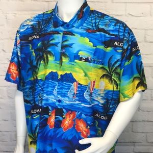 Aloha Tropical Camp shirt size XL Hawaiian shirt